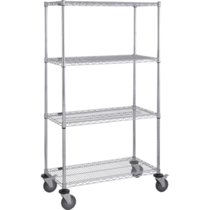 Chrome_Wire_Shelving_Cart